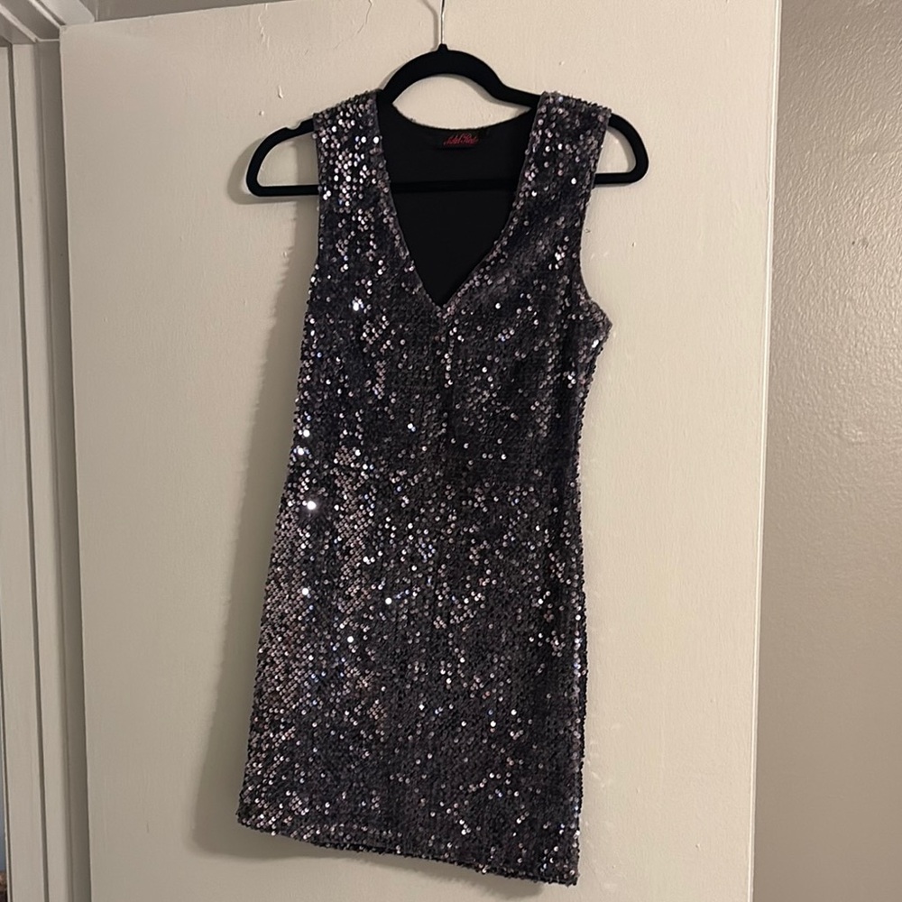 Sequin Sleeveless Mini Dress